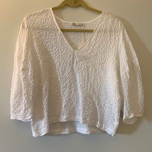 NWT Zara Novelty Fabric Pullover